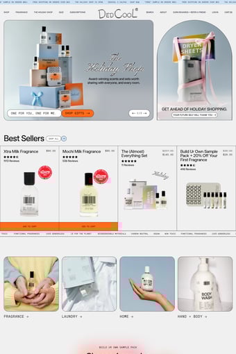 DedCool landing page