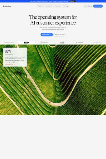 voiceflow.com landing page