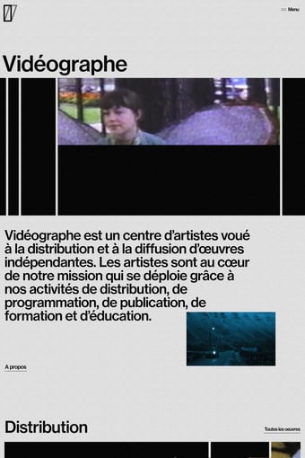 Accueil - Vidéographe landing page