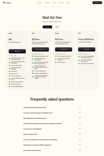 Littlebird landing page