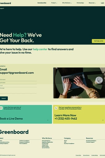 Greenboard | New System of Action Compliance Software for SEC & FINRA compliance landing page