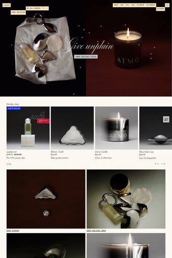 unplain landing page