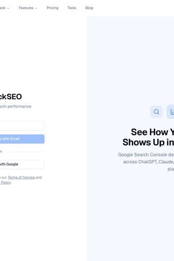 QuickSEO landing page
