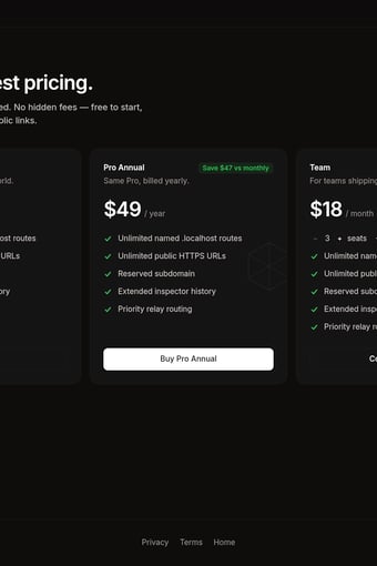 Portline landing page