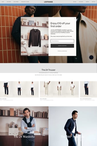 LESTRANGE landing page