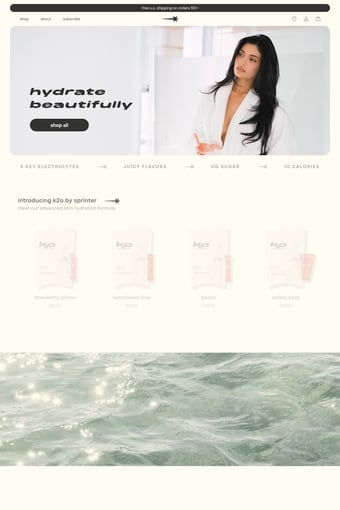 drinksprinter.com landing page