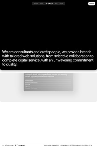 Otomoro landing page