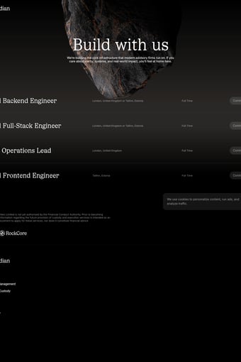 Obsidian Technologies Limited landing page