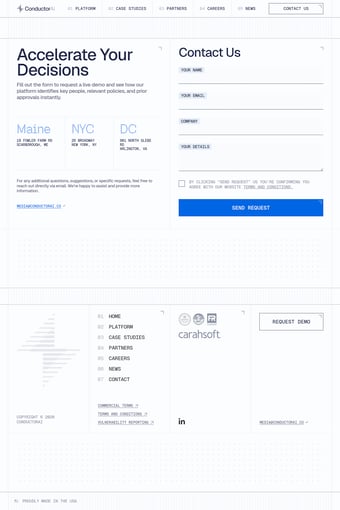 Conduit landing page