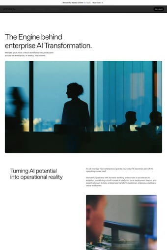 Wonderful | The Enterprise AI OS landing page