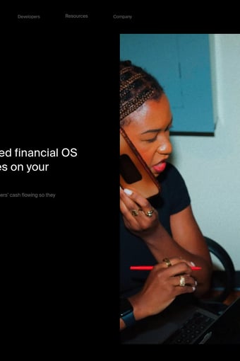 Pipe | Embedded Financial Solutions landing page