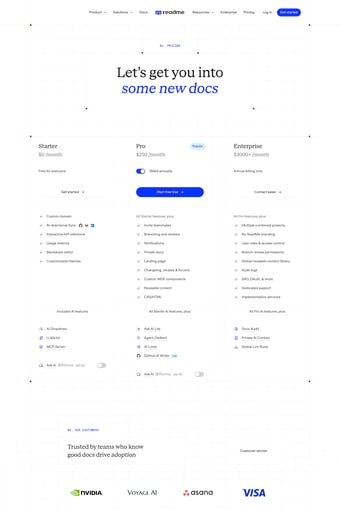 ReadMe landing page