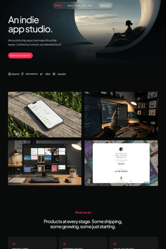 mx.works landing page