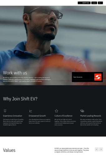 The Fast Track to Electric landing page