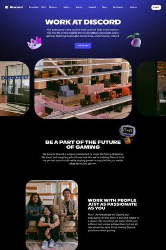 Discord - Group Chat That’s All Fun & Games landing page