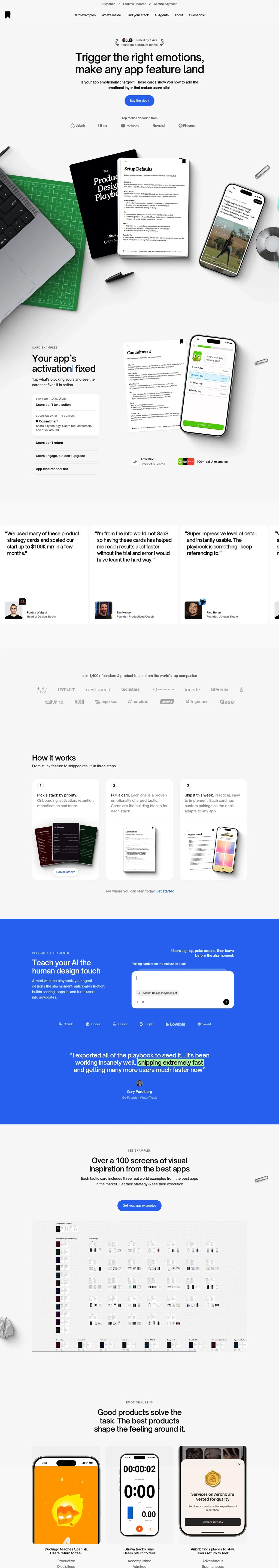 Download Playbook: Ship Apps & Product Features That Users Adopt Instantly desktop landing page