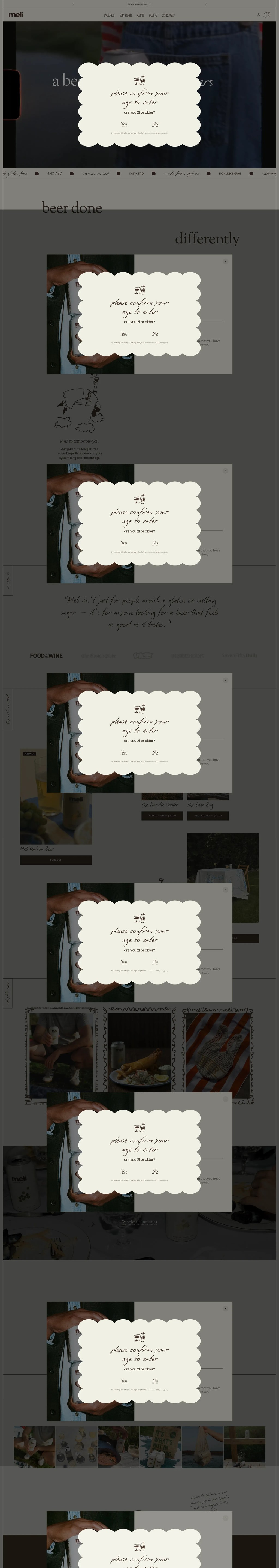 meli desktop landing page