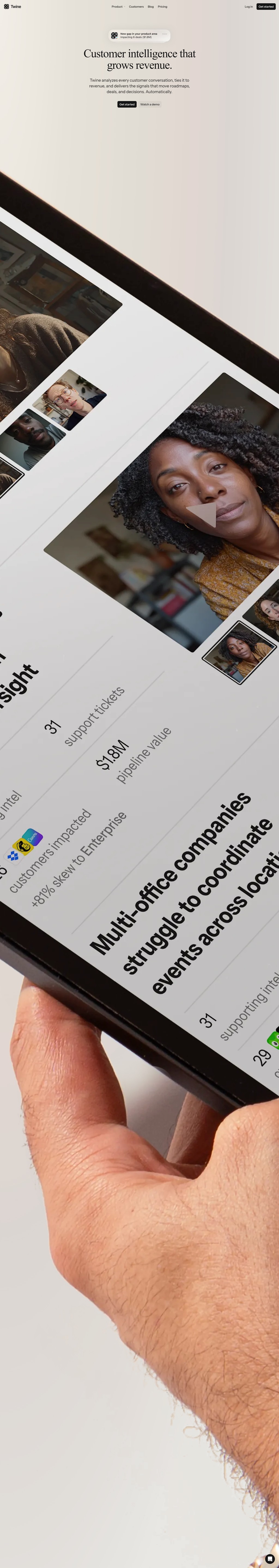 Twine desktop landing page