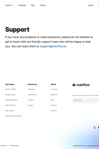 User flow diagramming tool for design teams | Overflow landing page