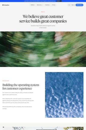 voiceflow.com landing page