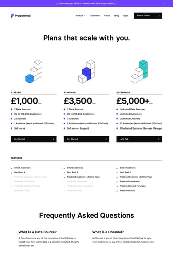 Home — Programmai landing page