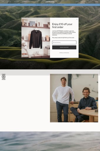 LESTRANGE landing page