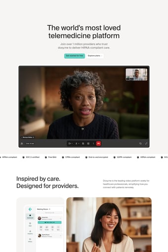 doxy.me landing page