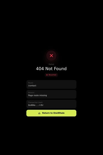 OneWhale — Self-custody wallet built for real usage landing page
