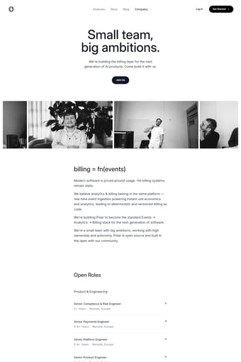 Polar Software, Inc. landing page