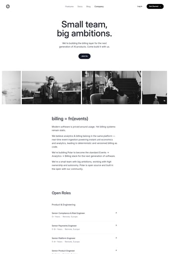 Polar Software, Inc. landing page