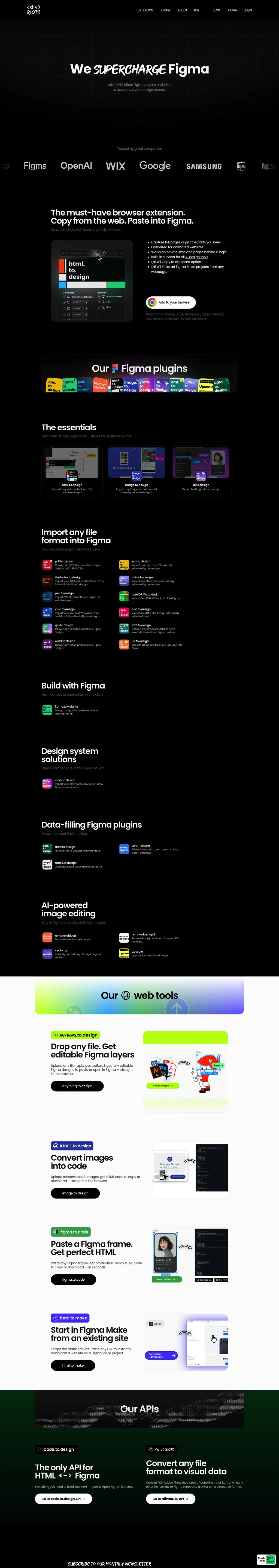 ‹div›RIOTS desktop landing page