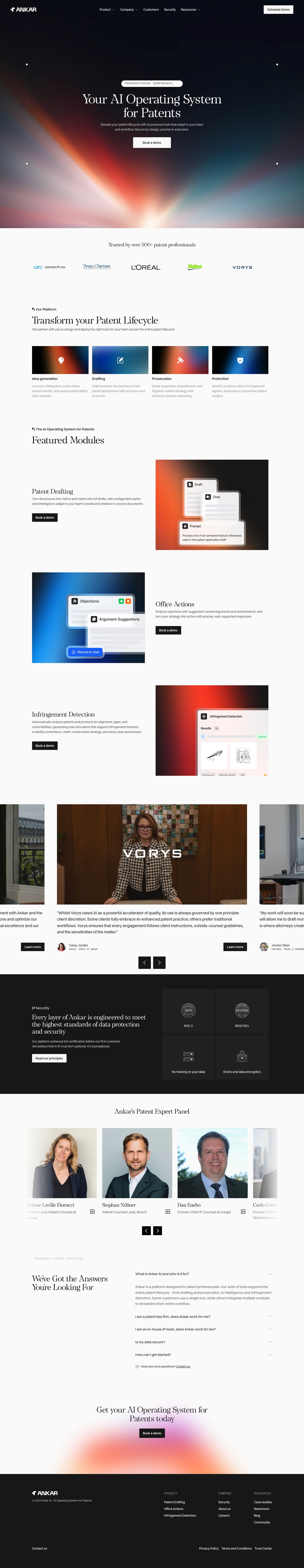 Ankar AI desktop landing page