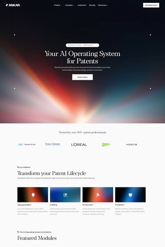Ankar AI landing page