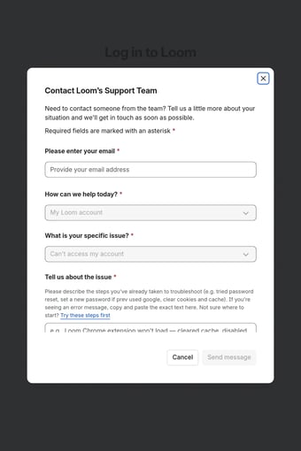 Free screen recorder for Mac and PC | Loom landing page