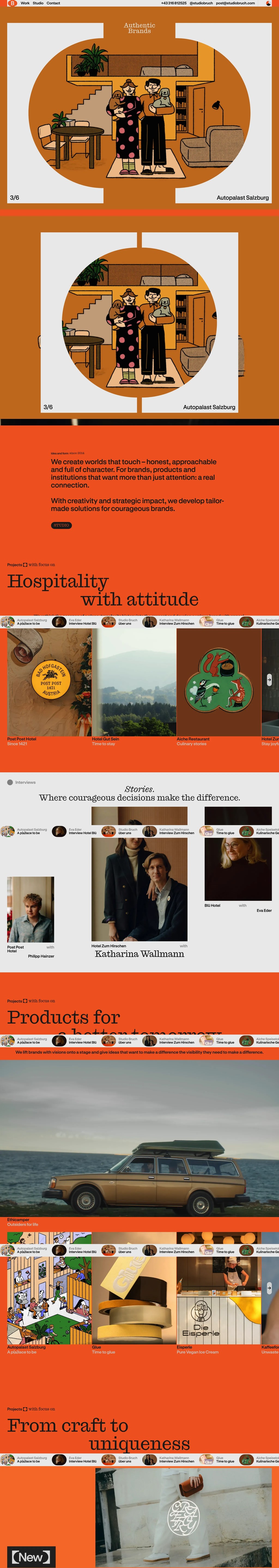 Home page | Studio Bruch desktop landing page