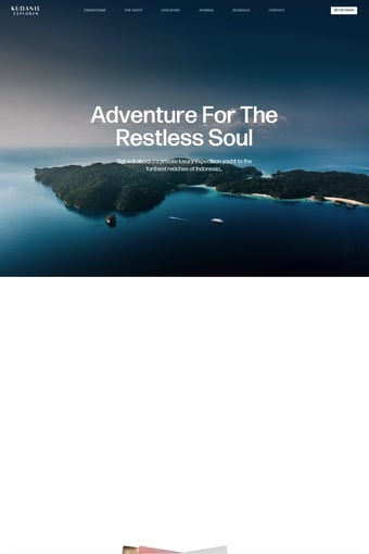 Kudanil Explorer | Luxury Yacht Expeditions Indonesia landing page