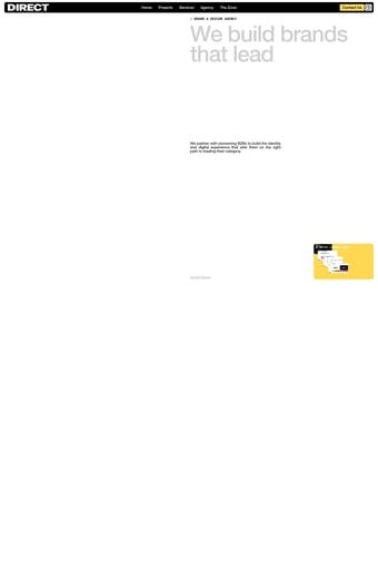 B2B Branding, Web Design & CRM Agency | Direct Design landing page