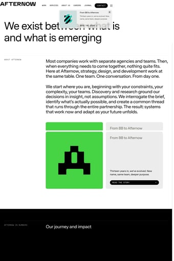 Home landing page