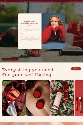 Kit Skinkind landing page