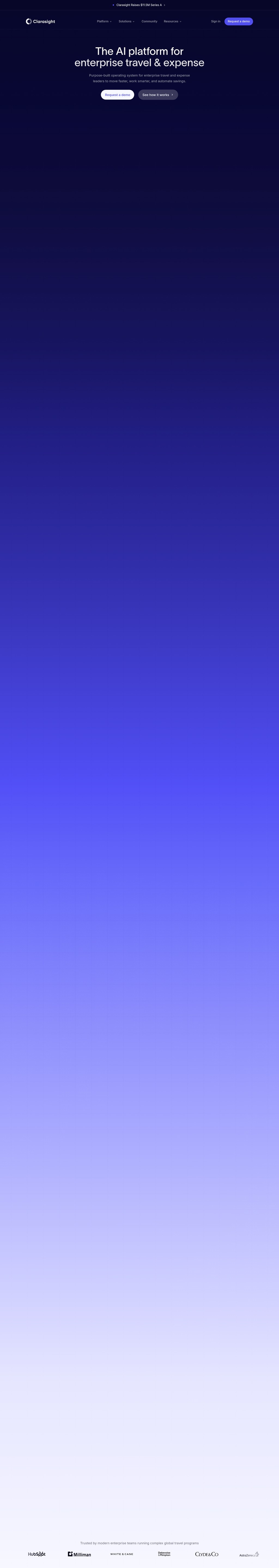 Clarasight desktop landing page