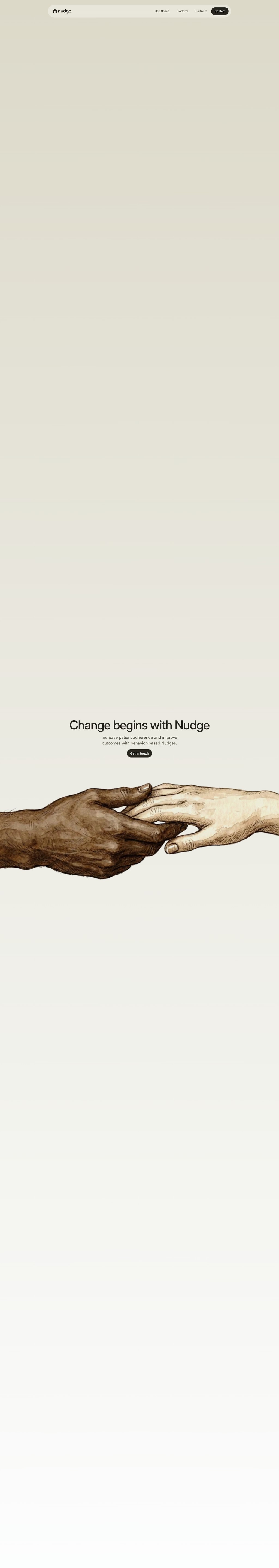 Nudge Technologies LLC desktop landing page