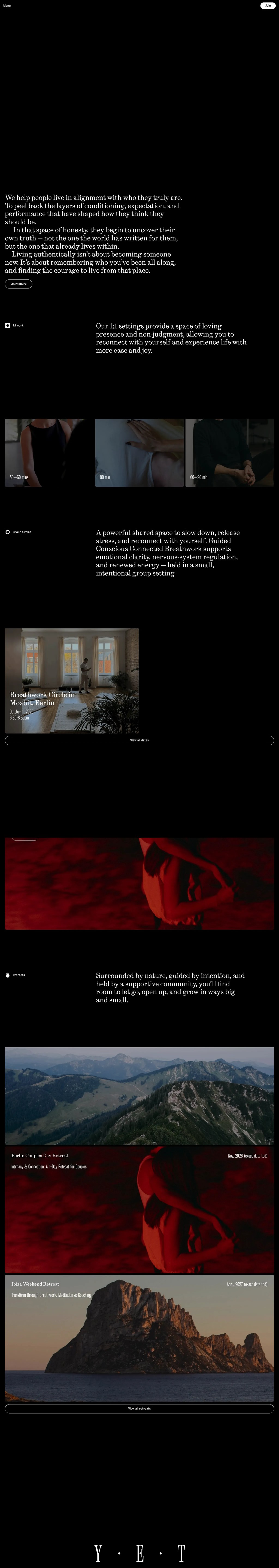 ONOERA · Return to yourself · Live from your truth desktop landing page