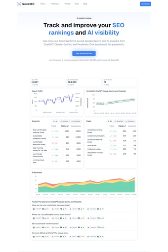 QuickSEO landing page