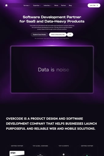 Overcode landing page