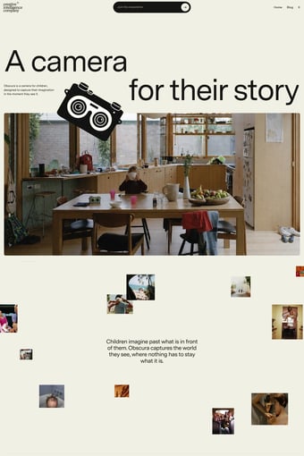 Creative Intelligence Company — Hardware for human creativity landing page