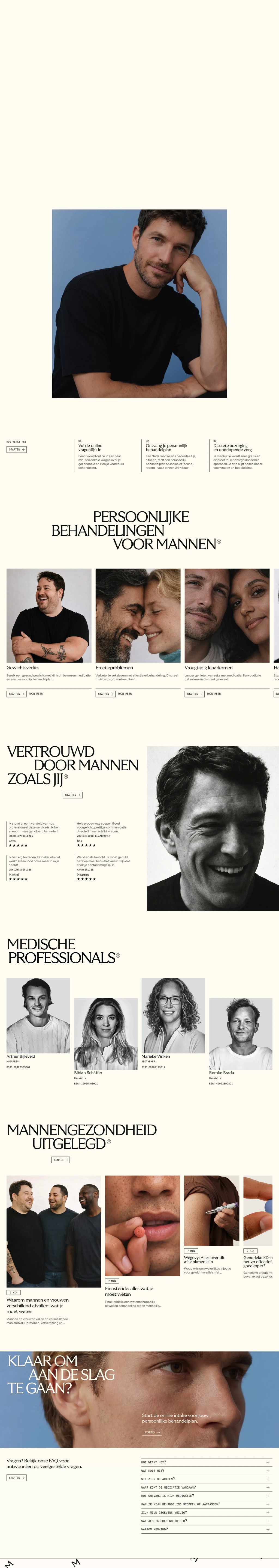 Menkind desktop landing page