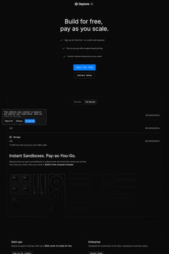 Daytona landing page