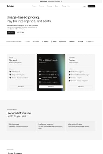 Own Your AI: Apps, Models, and Infrastructure | Adapt landing page