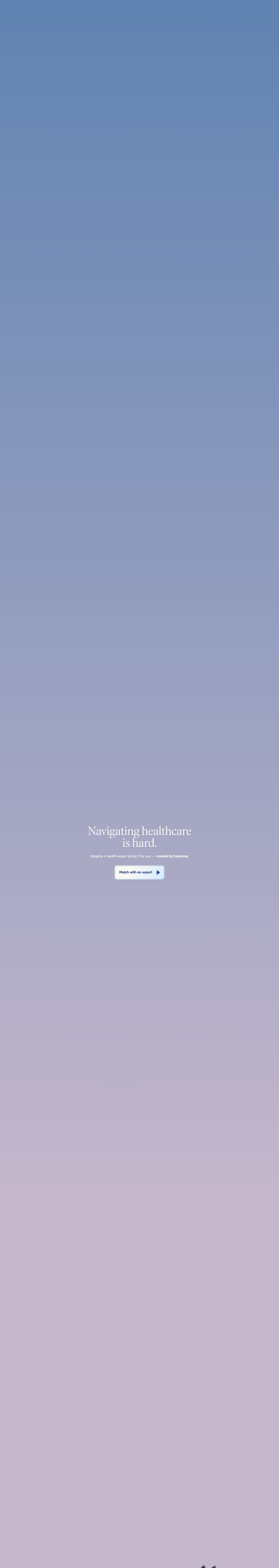 Baba Care desktop landing page