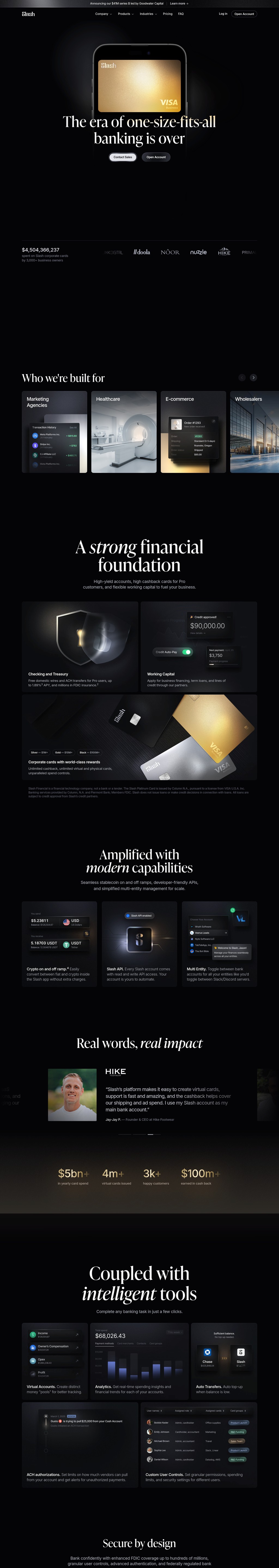 Slash desktop landing page